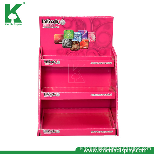 Chewing Gum Cardboard Tabletop POS Counter Stand Display Box
